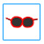 Mobus zonnebril (rood)